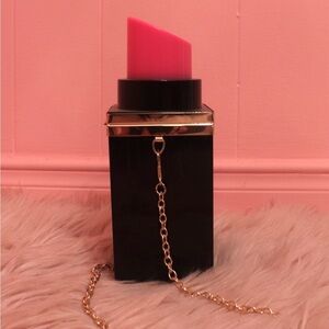 Pink Lipstick Evening Purse